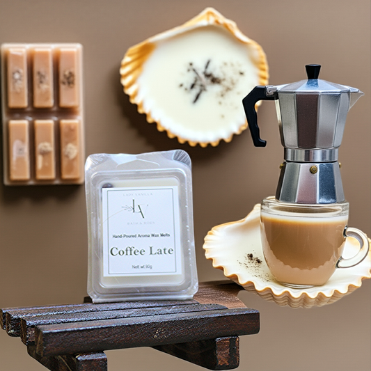 Coffee Late Clamshell wax melt