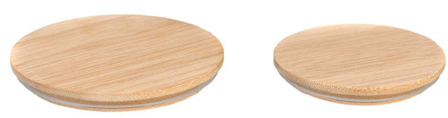 Bamboo Lid to Fit 100mm (550ml) - 80mm (315ml)