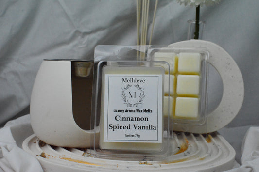 Melldeve Luxury Wax Melt - Cinnamon Spiced Vanilla