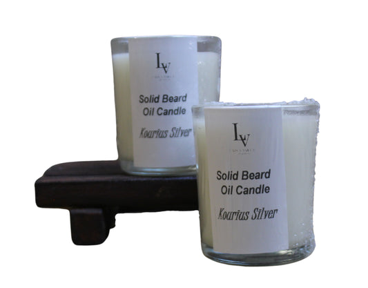 Kouros Silver Solid Beard Oil Candle