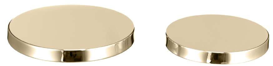 Shiny Gold Lid to Fit 80mm (315ml) -100mm (550ml)