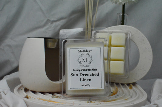 Melldeve Luxury Wax Melt - Sun Drenched Linen