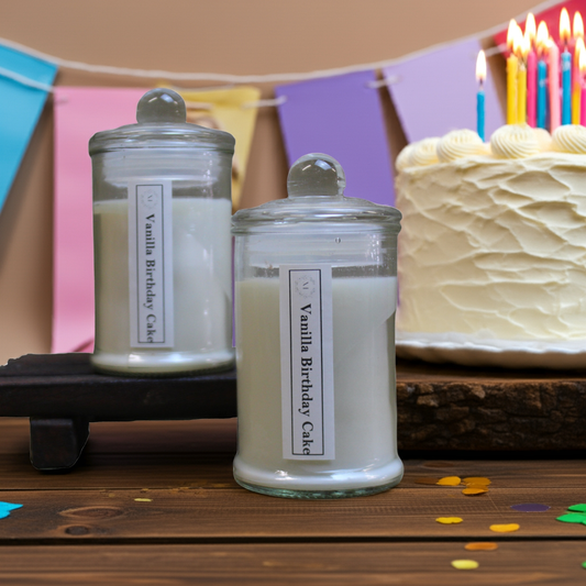 Vanilla Birthday Cake Jar Candle