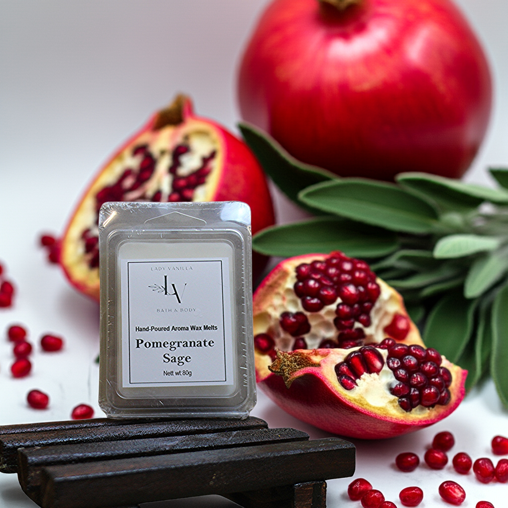 Pomegranate & Sage Clamshell Wax Melt