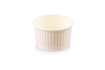 Ice Cream Tubs (Stripped) Baby Pink