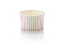 Ice Cream Tubs (Stripped) Baby Pink