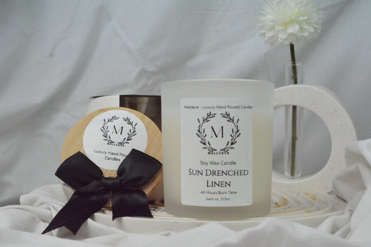 Luxury Soy Wax Candle - Sun Drenched Linen