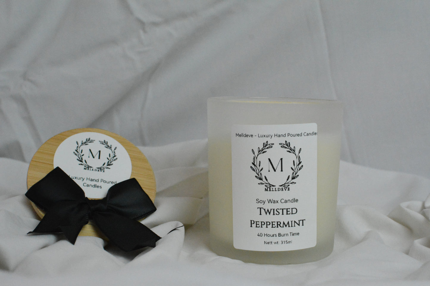 Luxury Soy Wax Candle - Twisted Peppermint