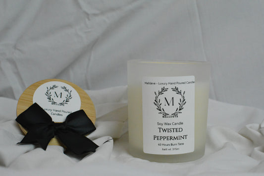 Luxury Soy Wax Candle - Twisted Peppermint