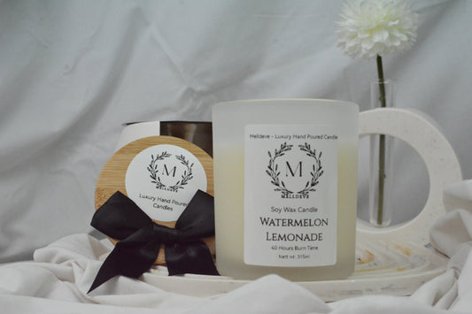 Luxury Soy Wax Candle - Watermelon Lemonade