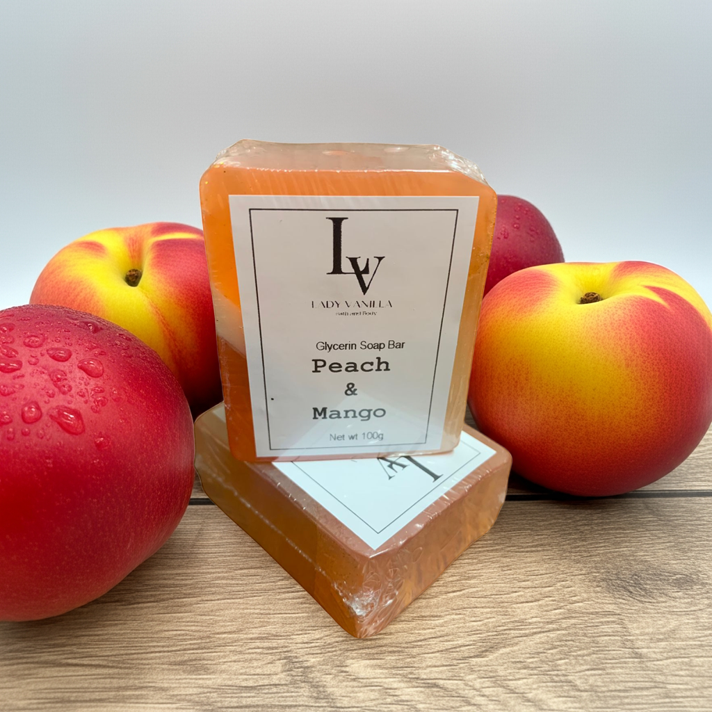 Peach & Mango Glycerin Soap Bar
