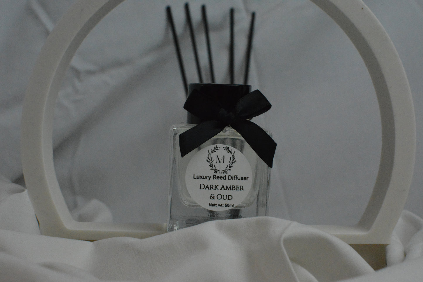 Melldeve Luxury Diffuser - 50ml Dark Amber & Oud
