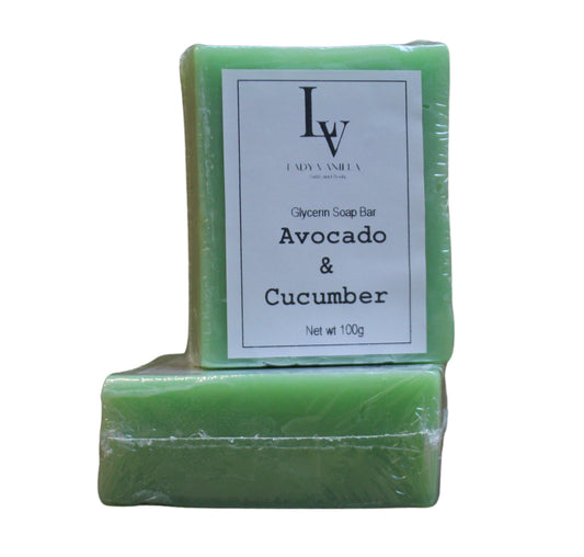 Avocado & Cucumber Glycerin Soap Bar