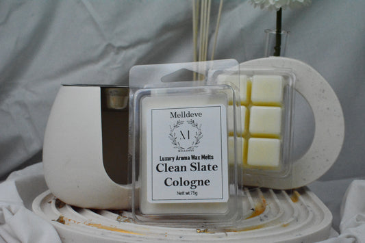 Melldeve Luxury Wax Melt - Clean Slate Cologne