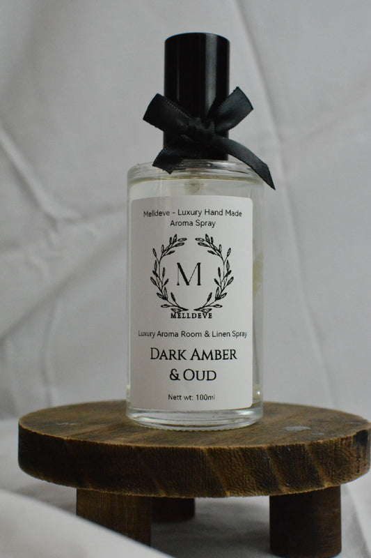 Melldeve Room & Linen Spray - Dark Amber & Oud