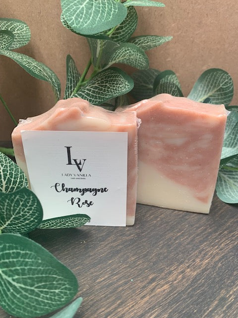 Champagne Rose Flat top Soap