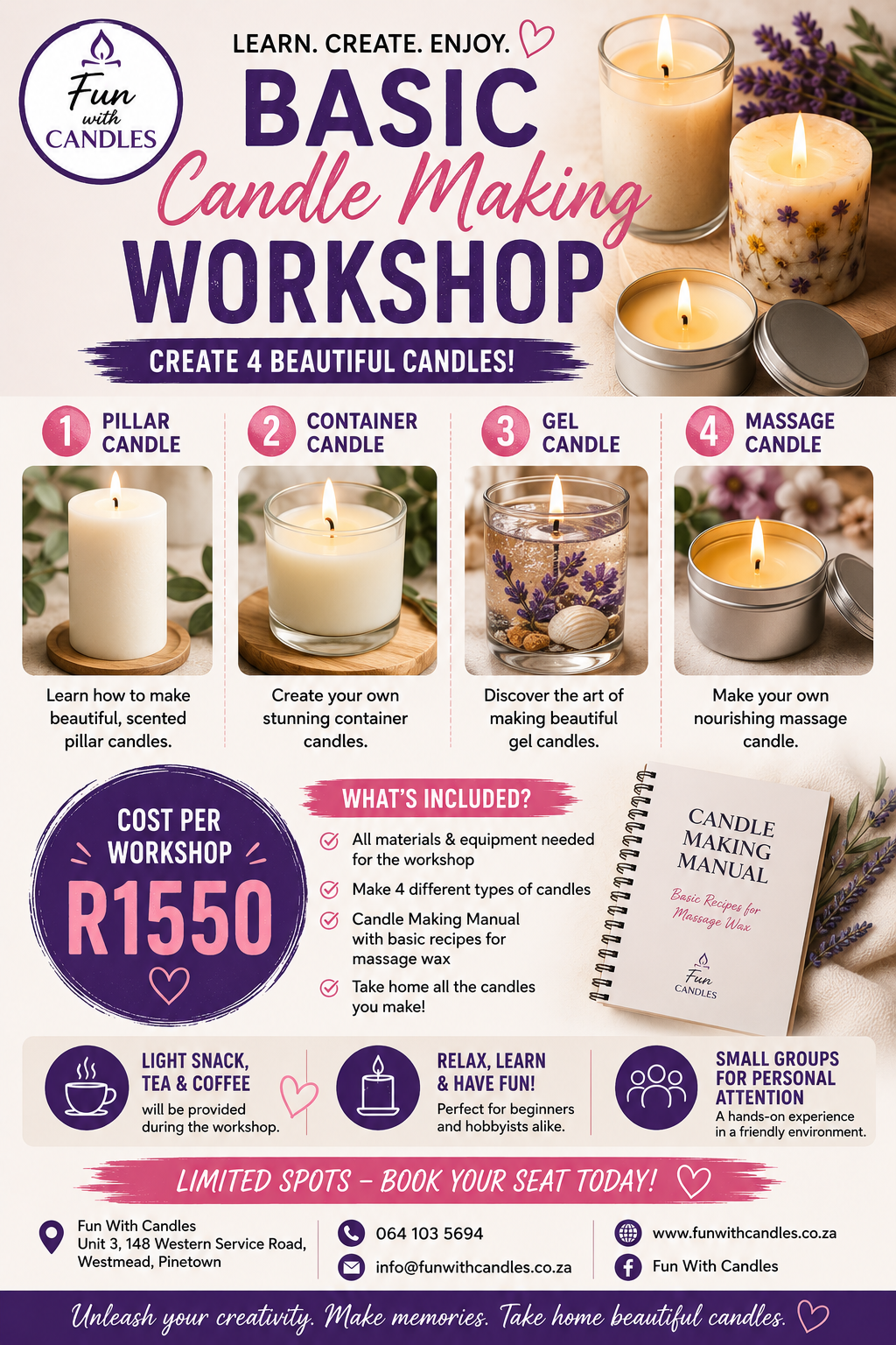 Basic Candle Making workshop
