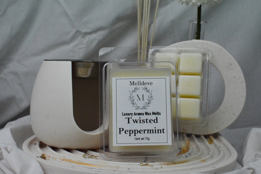 Melldeve Luxury Wax Melts - Twisted Peppermint