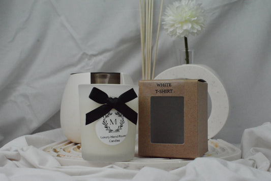 Luxury Votive Soy Wax Candle - White T-Shirt